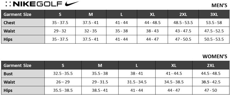 Sizing Chart